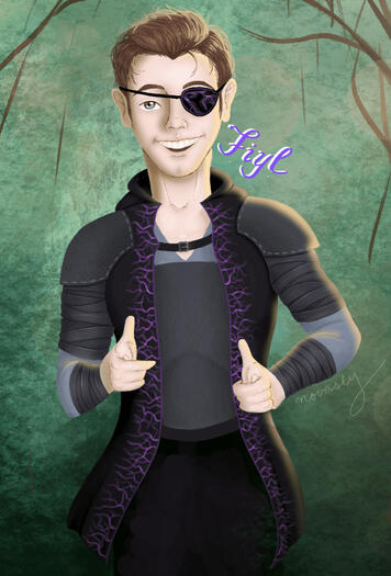 Commission of client's D&D character Fiyl, Changeling Rogue