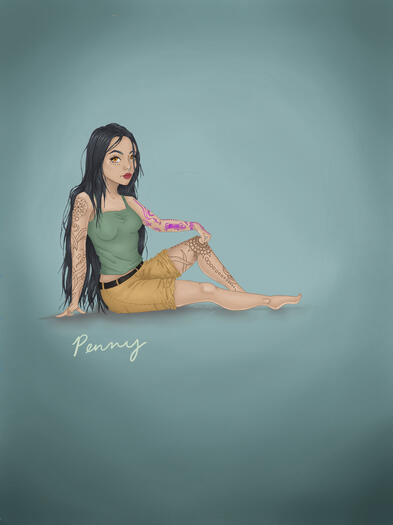 Penny, friend's original character