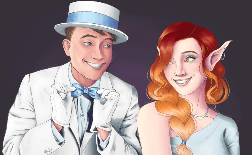 Tarrowin and Althea in Snow's Arrival